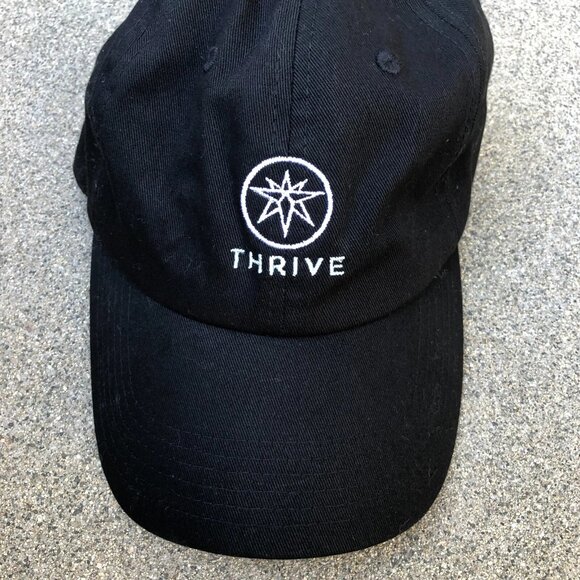 Luminati THRIVE PACKAGING Hat Men's Black Adjustable Baseball Cap - Picture 3 of 6